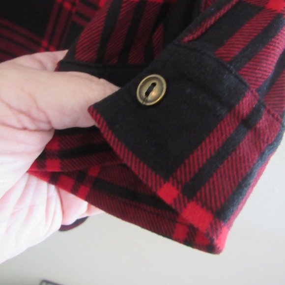 Derek Heart Red plaid Dress Size XL - Picture 6 of 9